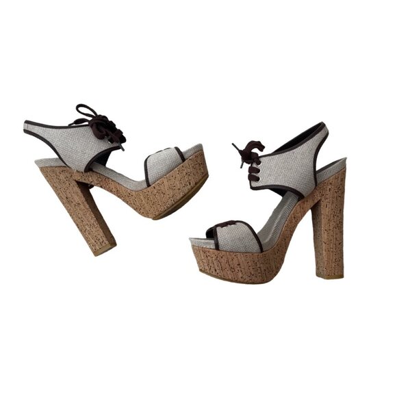 Gucci cruise edition cork heels size 40 - Picture 2 of 8